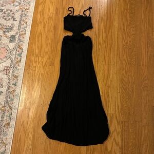 Open back maxi dress